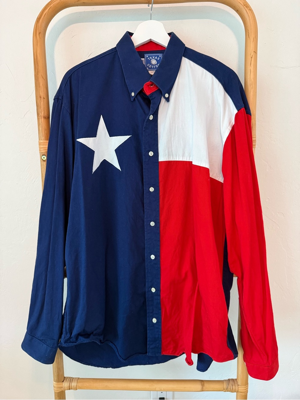 Vintage Texas Cotton Texas Flag Shirt